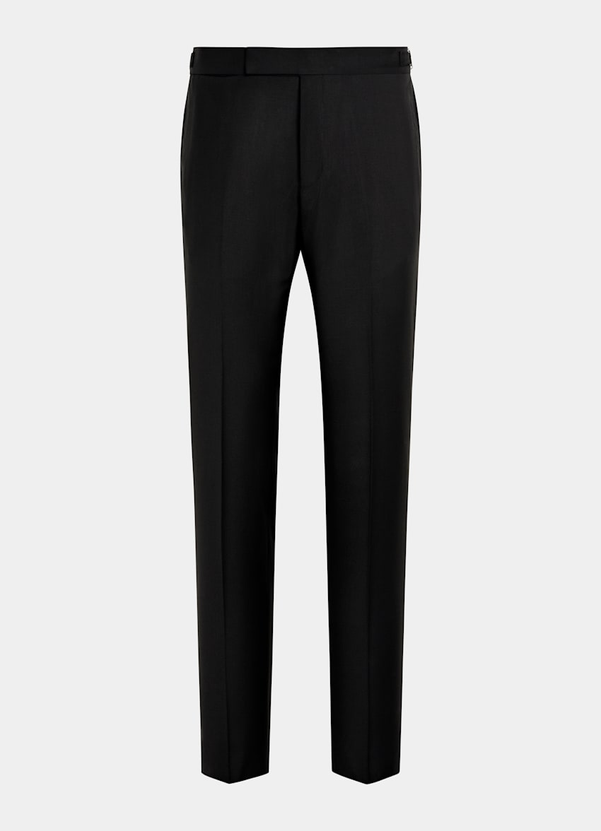 Black Three-Piece Tailored Fit Lazio Tuxedo