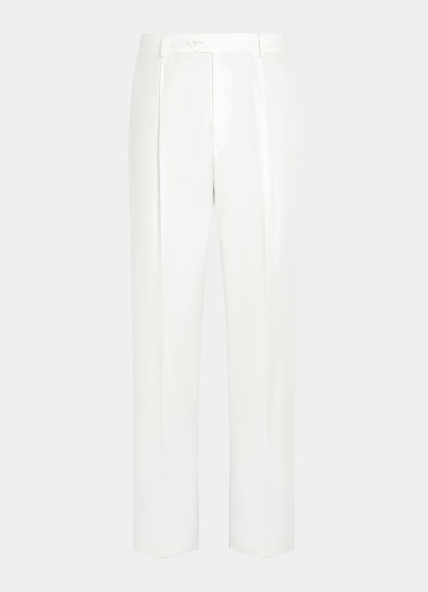 Off-White Wide Leg Straight Pants