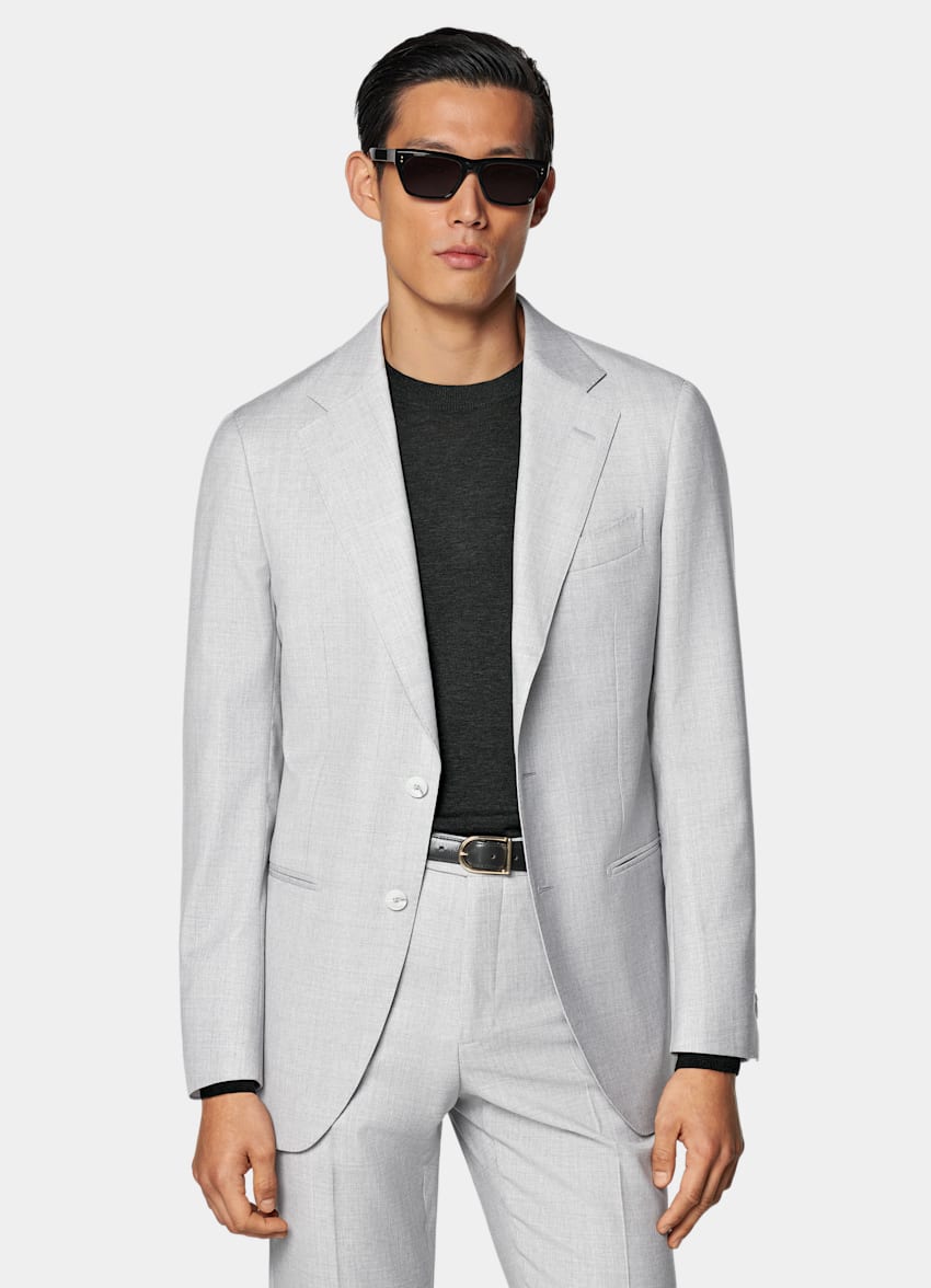 Light Grey Perennial Tailored Fit Havana Suit