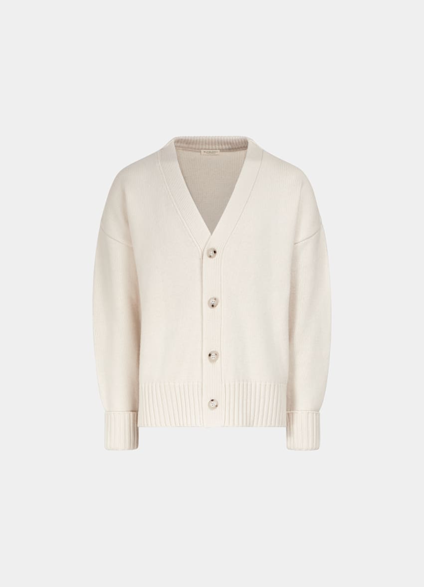 Off-White Merino Oversized Cardigan