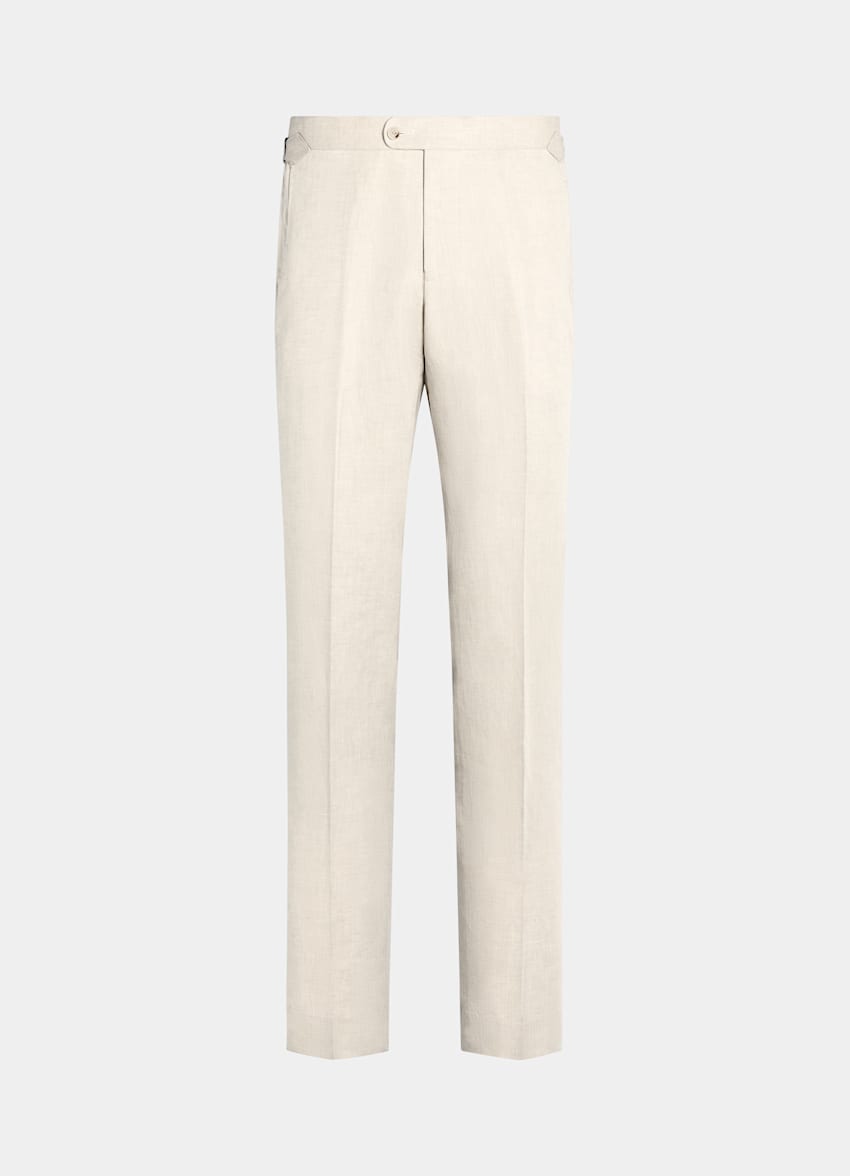 Light Grey Slim Leg Straight Pants
