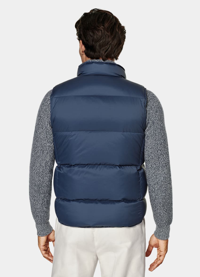 Mid Blue Down Vest