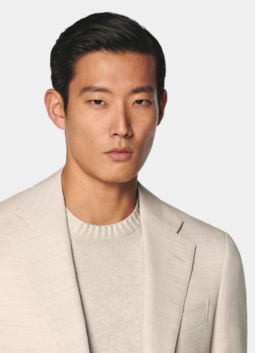Sand Tailored Fit Havana Suit Jacket
