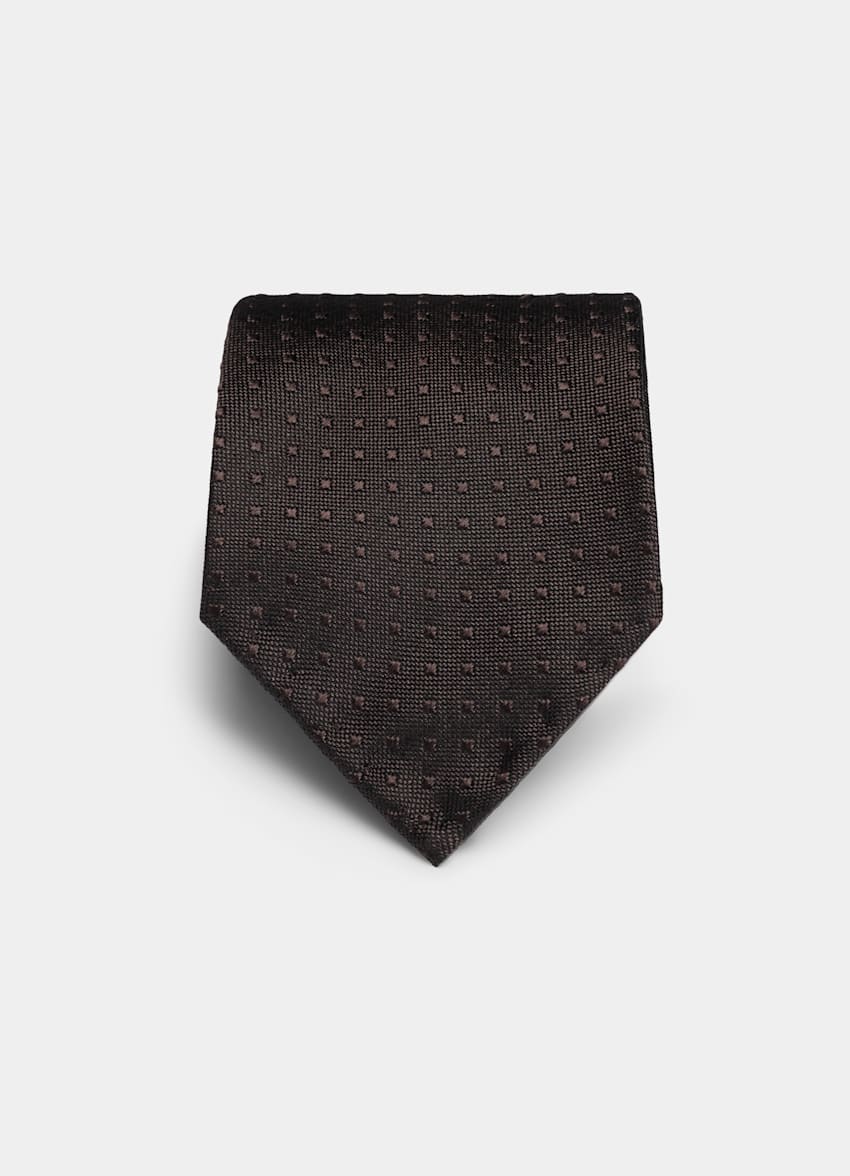 Dark Brown Graphic Tie