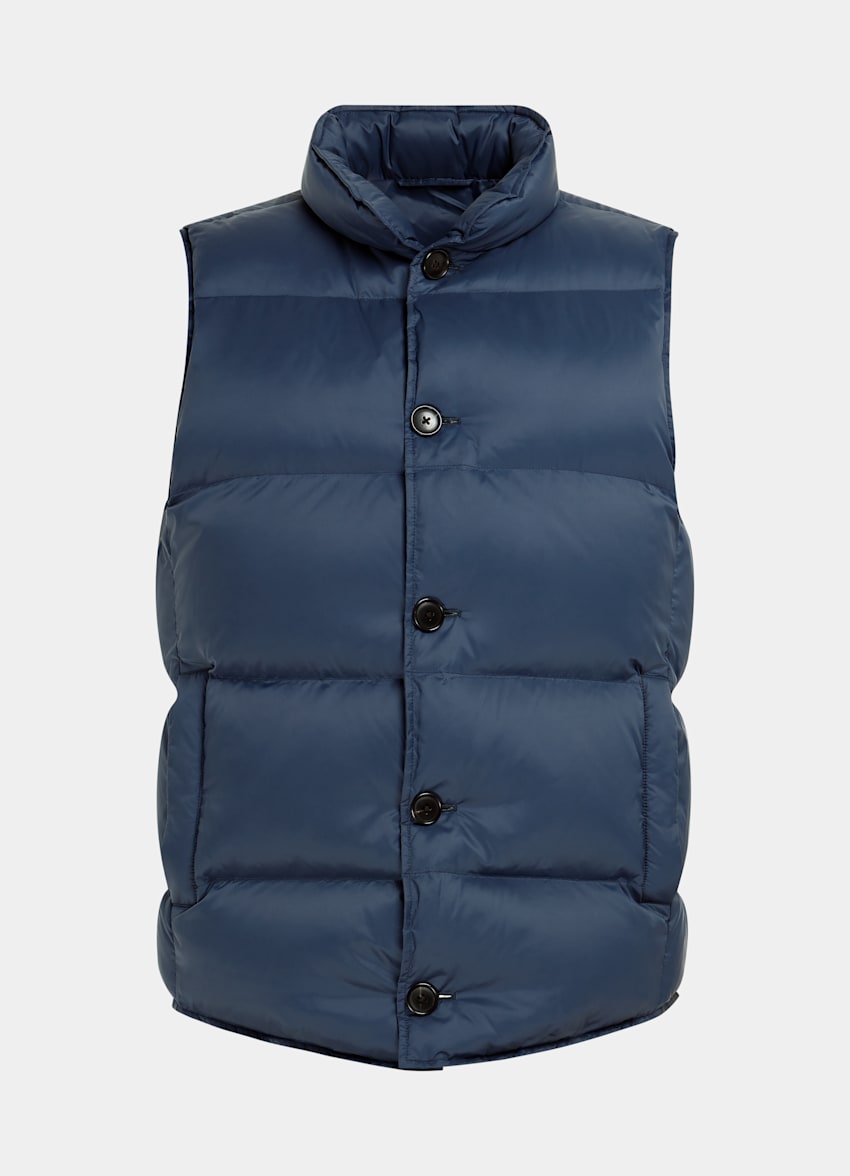 Mid Blue Down Vest