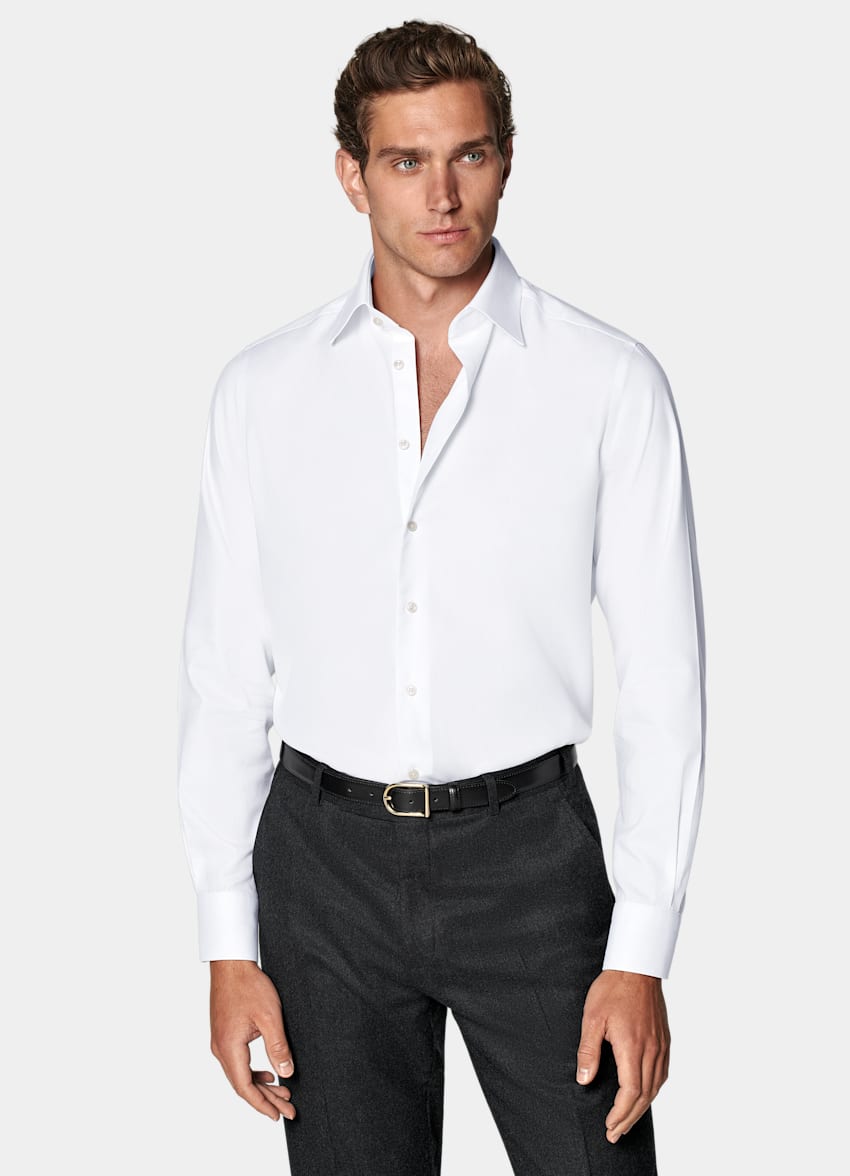White Royal Oxford Slim Fit Shirt