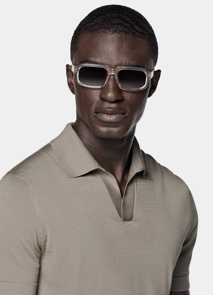 Green Buttonless Polo