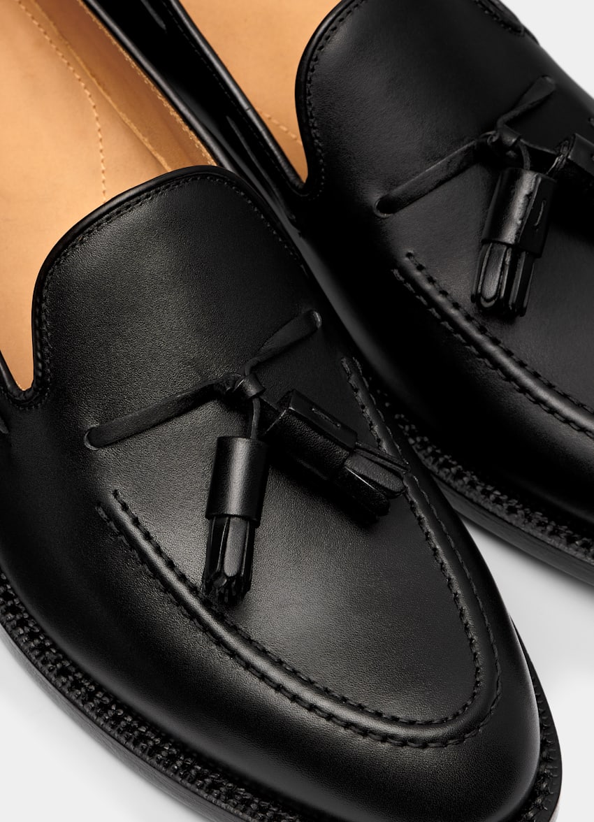 Black Tassel Loafer