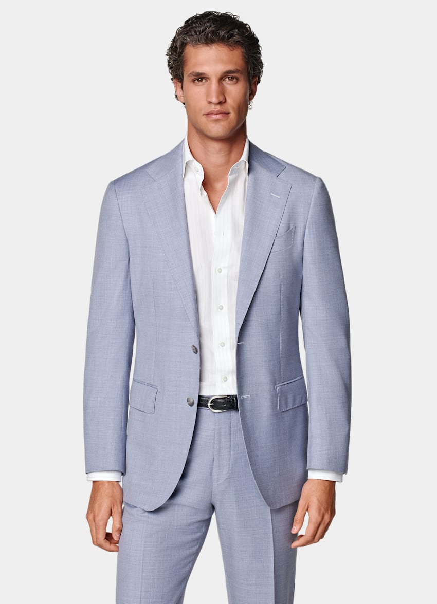 Light Blue Perennial Tailored Fit Havana Suit