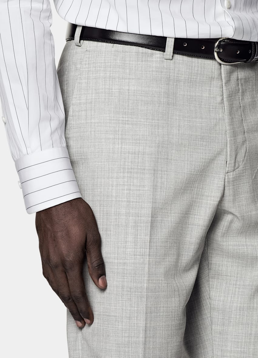 Light Grey Perennial Tailored Fit Havana Suit