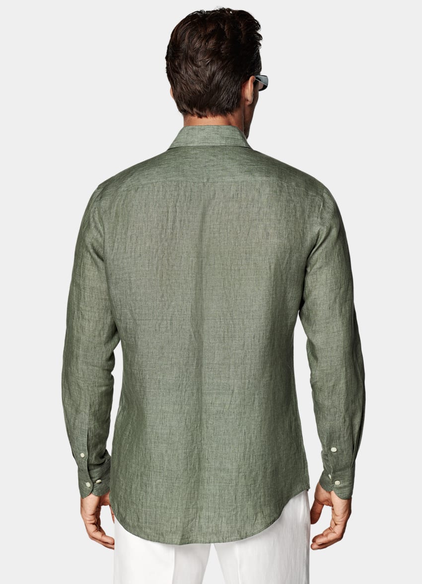 Green Tailored Fit Shirt