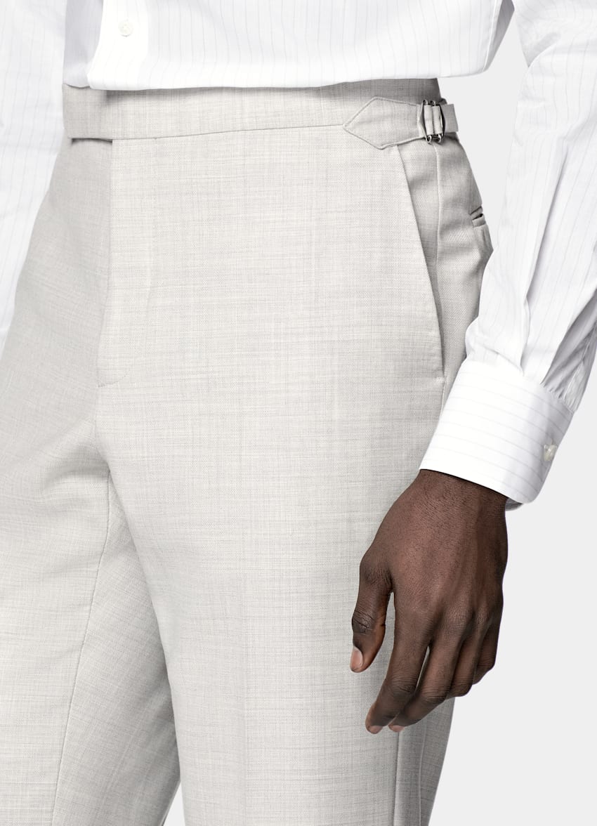 Light Grey Tailored Fit Havana Suit