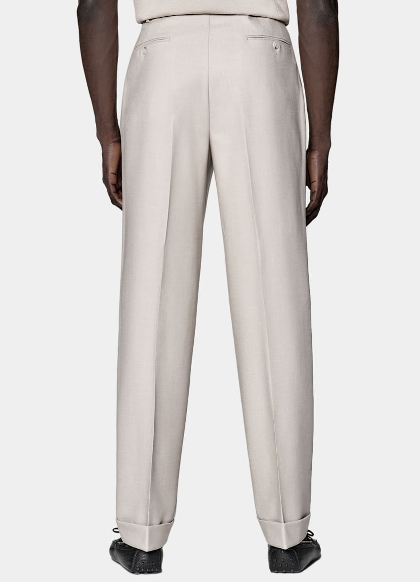 Light Taupe Relaxed Fit Roma Suit