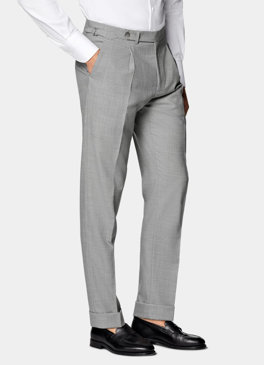 Light Grey Tailored Fit Havana Suit