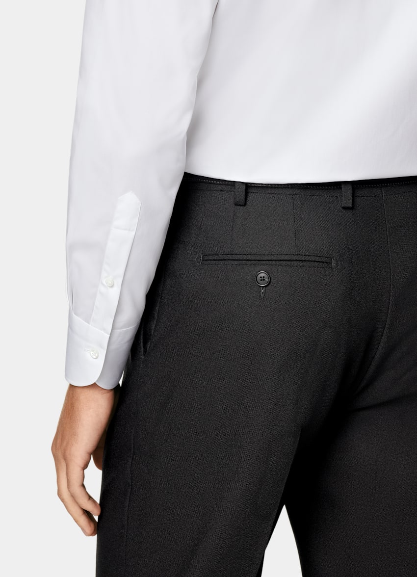 White Twill Tailored Fit Shirt