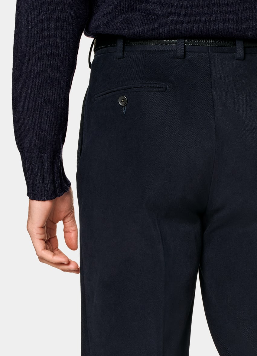 Navy Straight Leg Pants