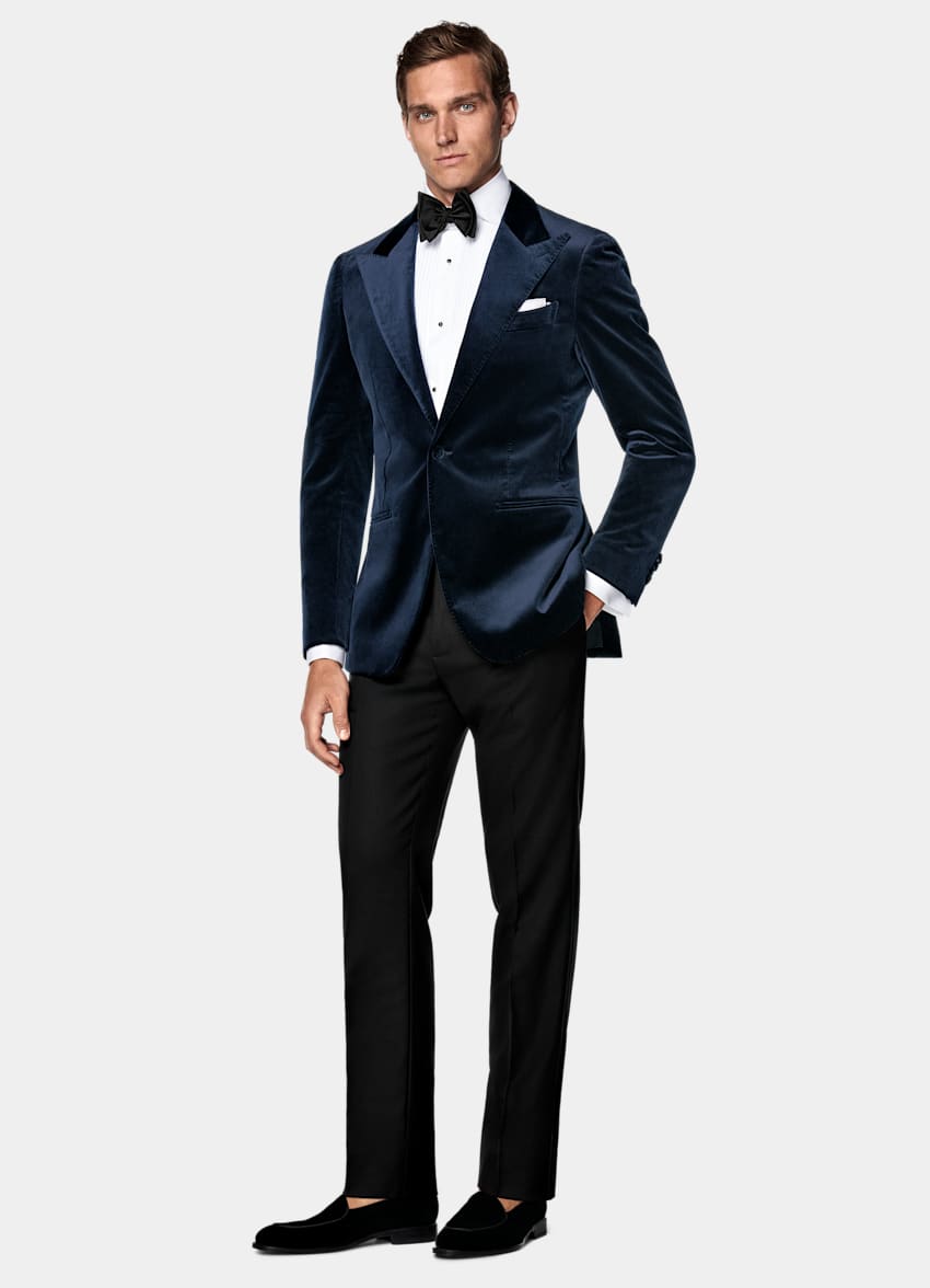 Navy Tailored Fit Havana Dinner Jacket