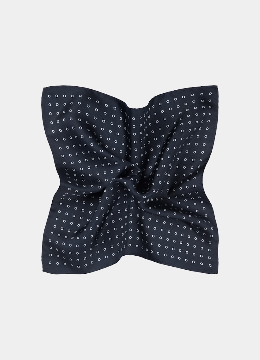 Off-White Flower Pocket Square