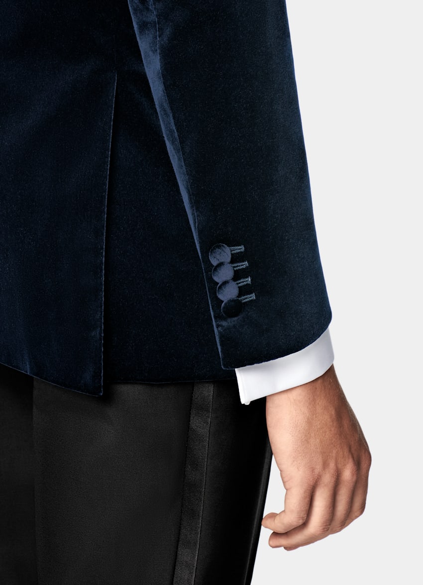 Navy Tailored Fit Havana Dinner Jacket