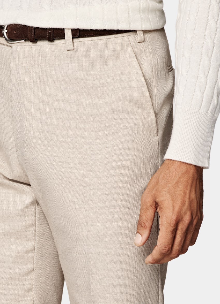 Sand Tailored Fit Havana Suit