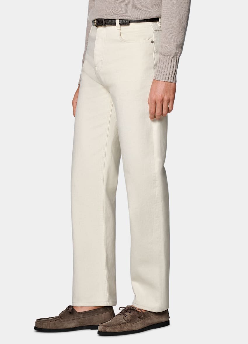 Off-White Straight Leg Jeans