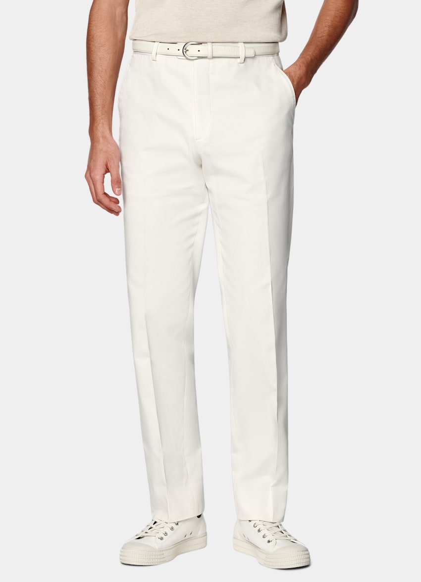 Off-White Straight Leg Pants