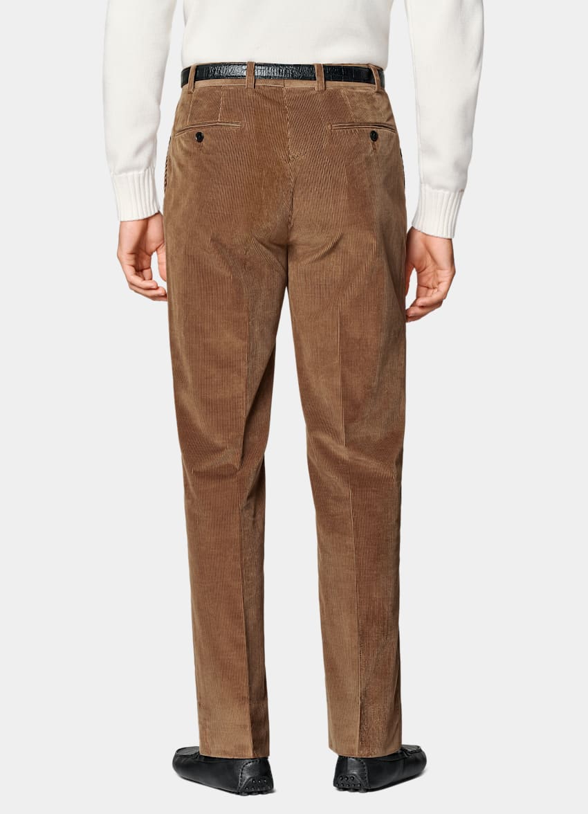 Mid Brown Straight Leg Pants