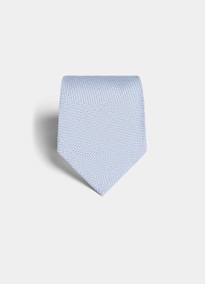 Light Blue Grenadine Tie