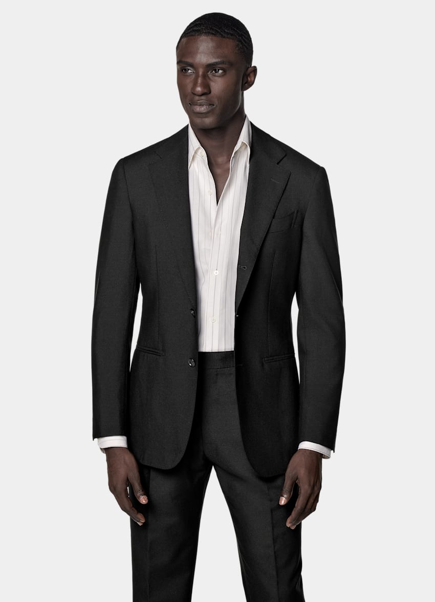 Black Tailored Fit Havana Suit