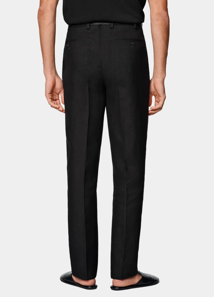 Black Relaxed Fit Roma Suit