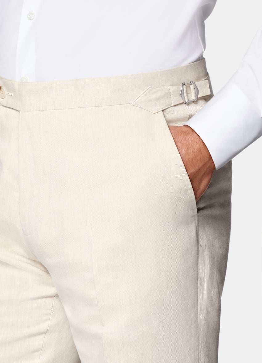 Sand Three-Piece Tailored Fit Havana Suit