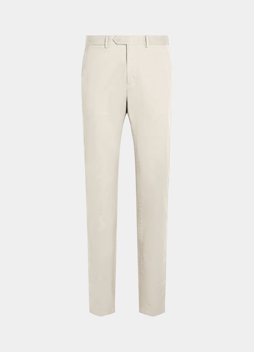 Dark Brown Slim Leg Straight Chinos