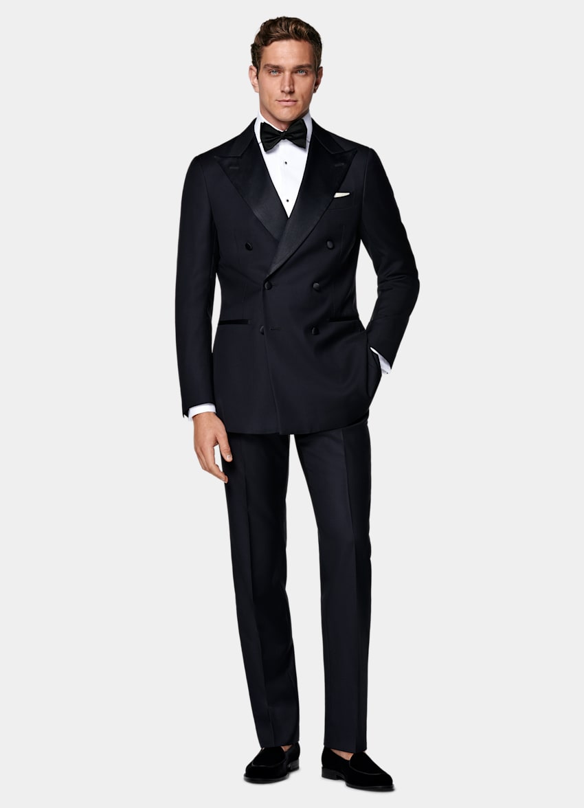 Navy Tailored Fit Havana Dinner Jacket