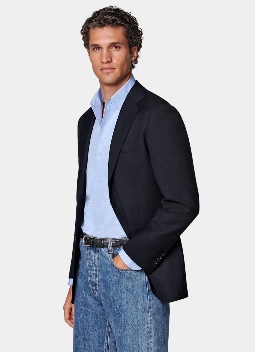 Navy Tailored Fit Havana Blazer