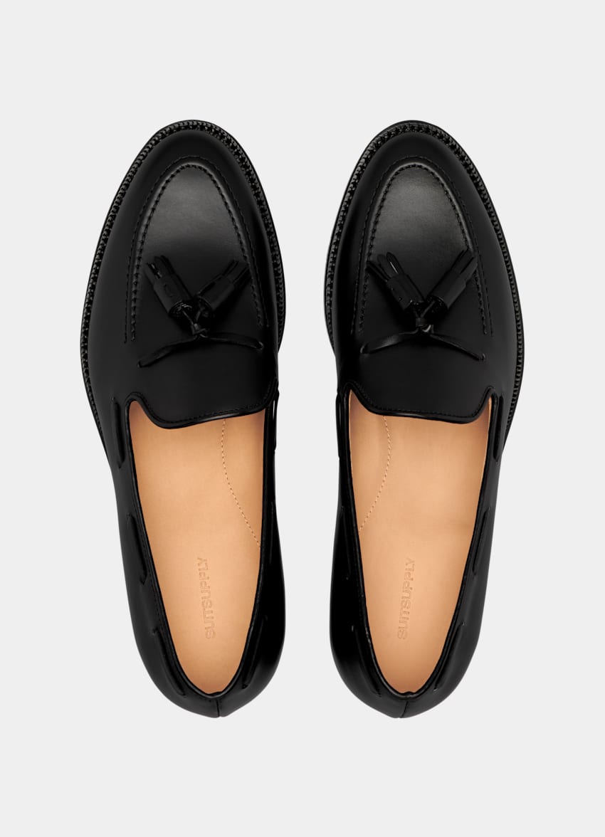 Black Tassel Loafer