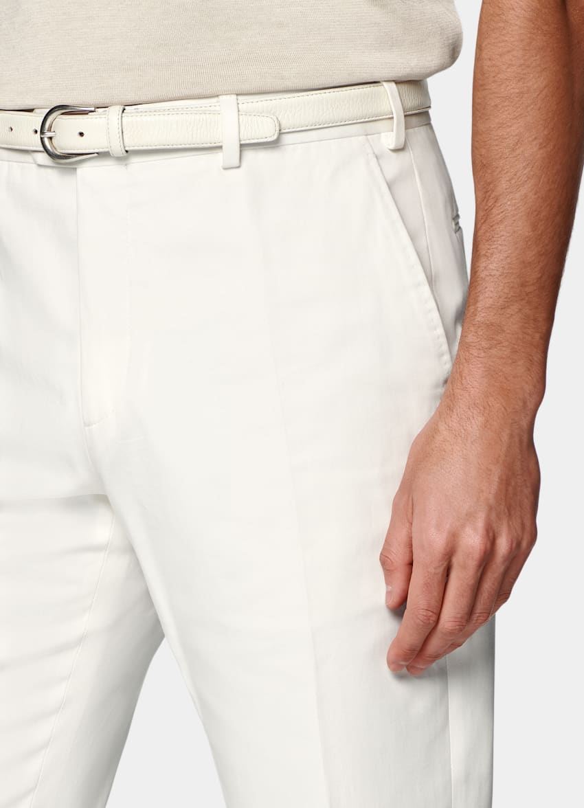 Off-White Straight Leg Pants
