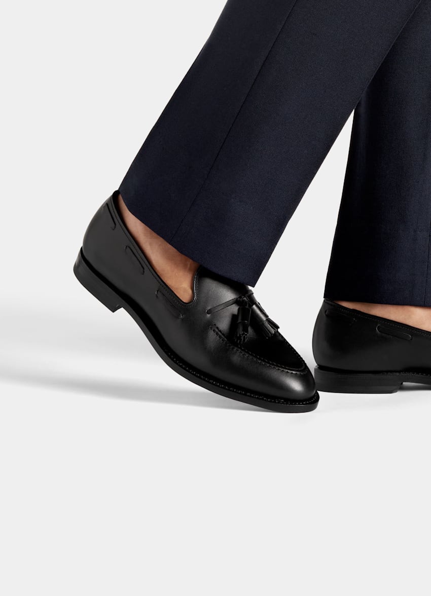 Black Tassel Loafer