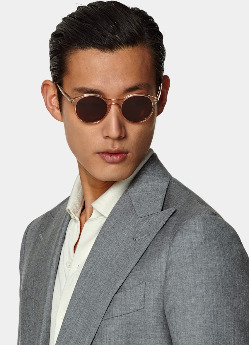 Light Grey Perennial Tailored Fit Havana Suit