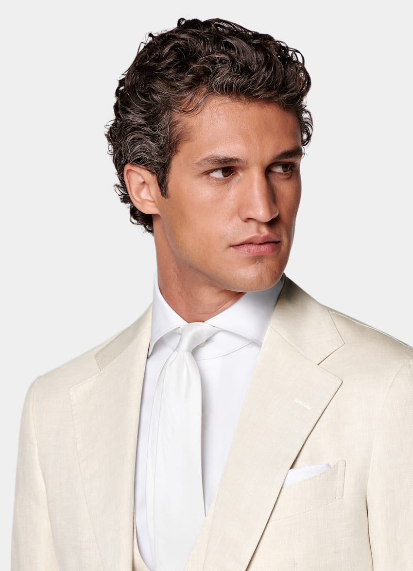Sand Three-Piece Tailored Fit Havana Suit