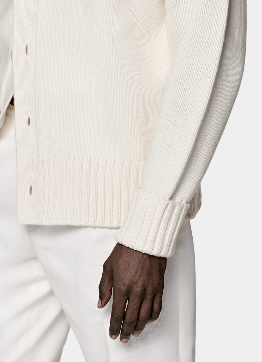 Off-White Merino Oversized Cardigan