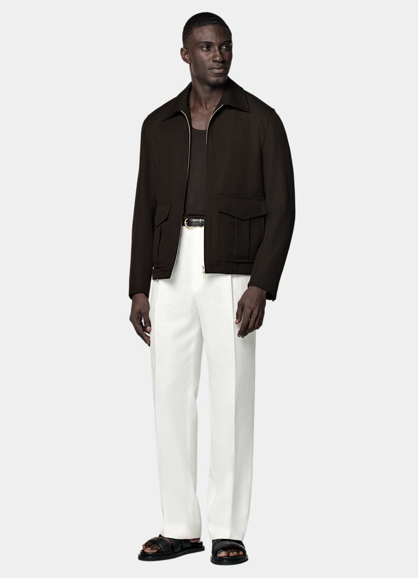 Dark Brown Knitted Tank Top