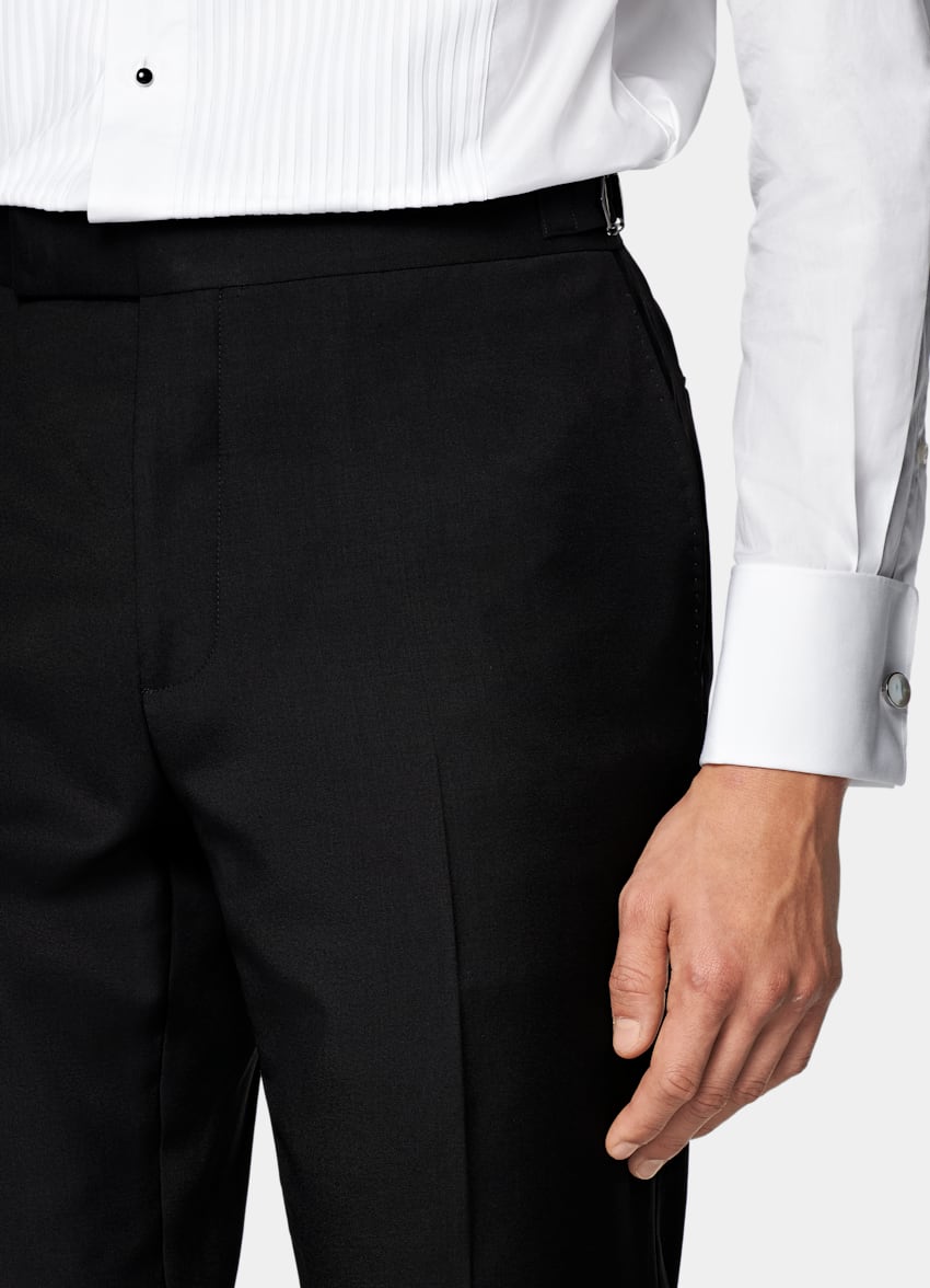 Black Three-Piece Tailored Fit Havana Tuxedo