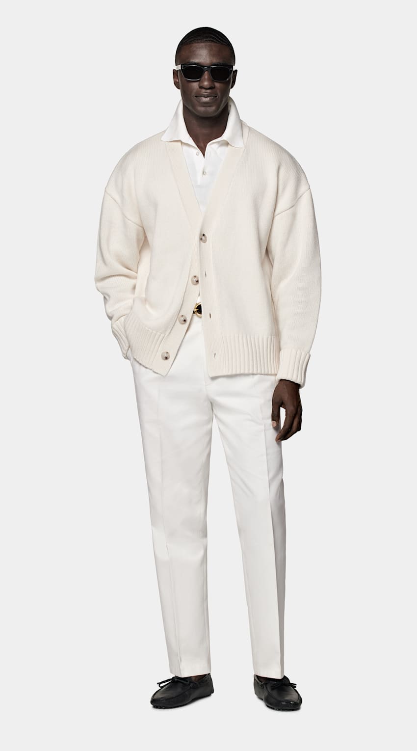 Off-White Merino Oversized Cardigan