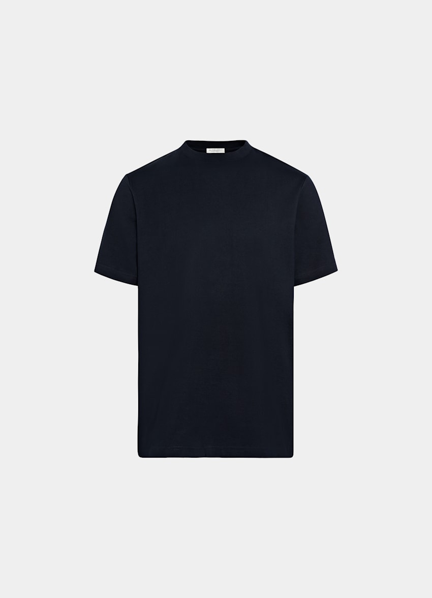 Navy Crewneck T-Shirt