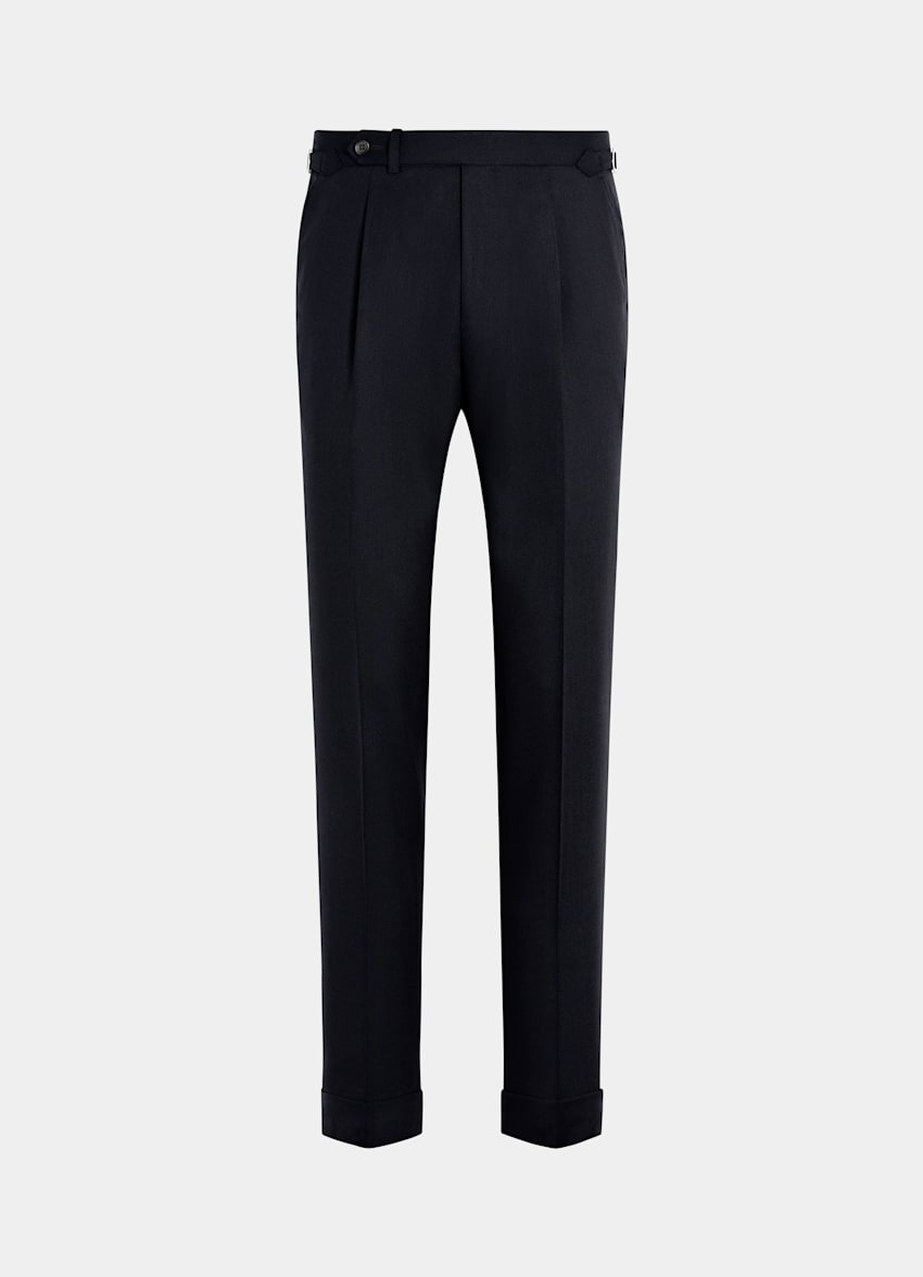 Navy Slim Leg Tapered Pants