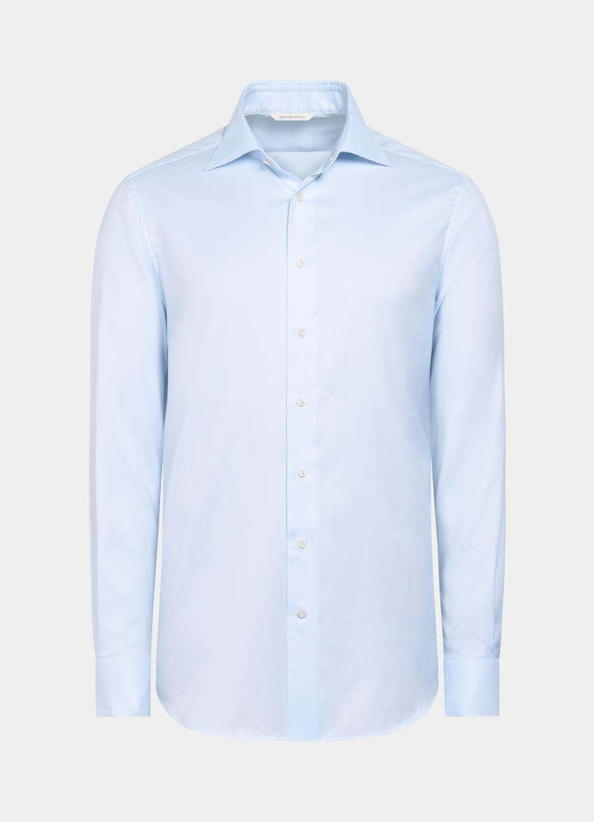 Light Blue Royal Oxford Slim Fit Shirt