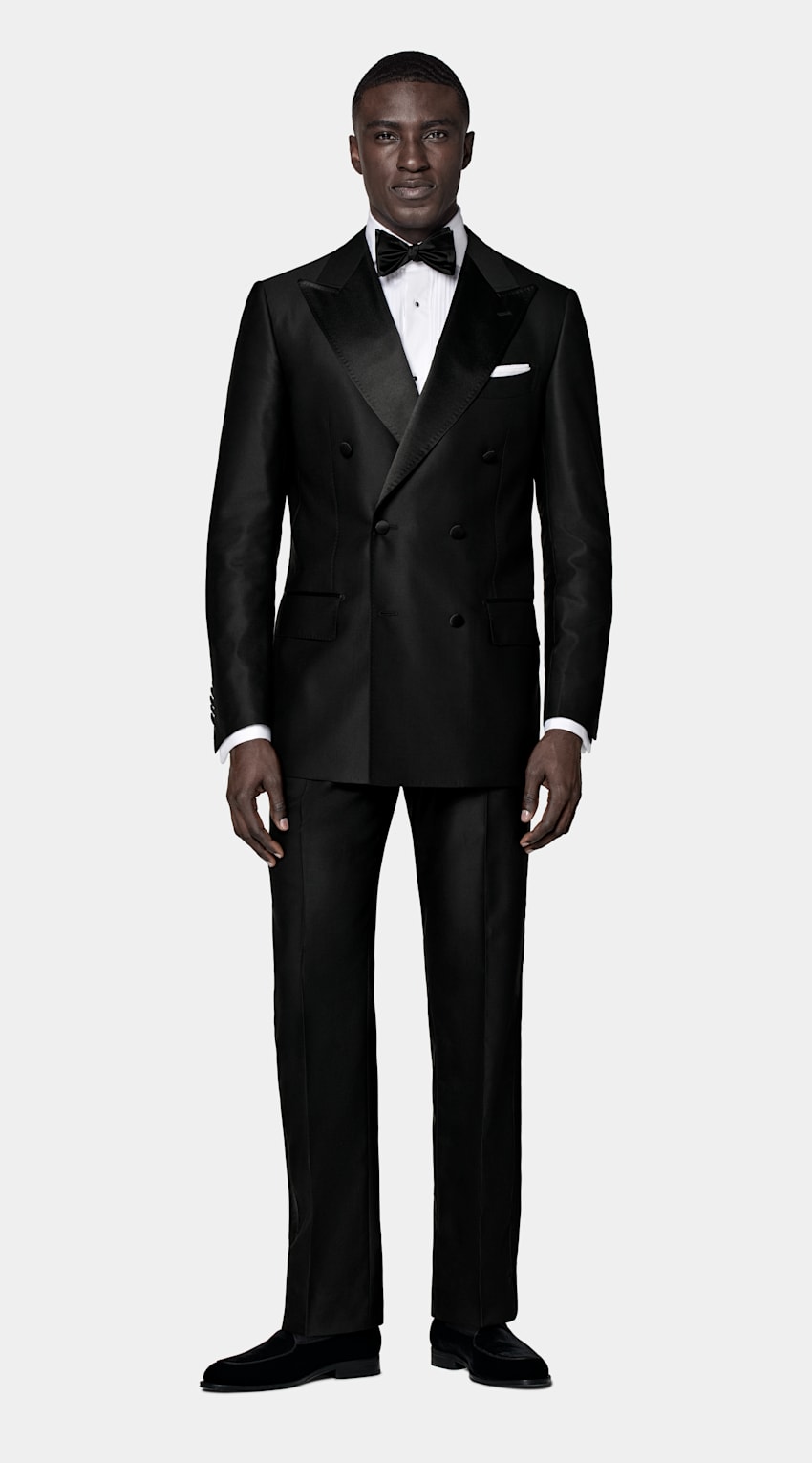 Black Tailored Fit Milano Tuxedo