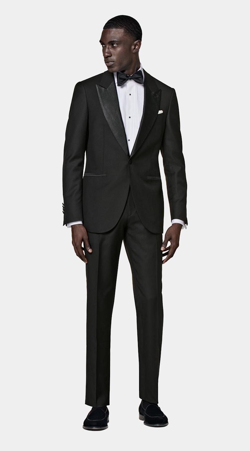 Black Tailored Fit Lazio Dinner Jacket