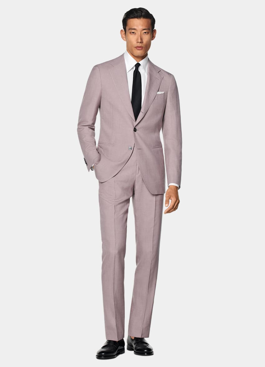 Purple Tailored Fit Havana Suit