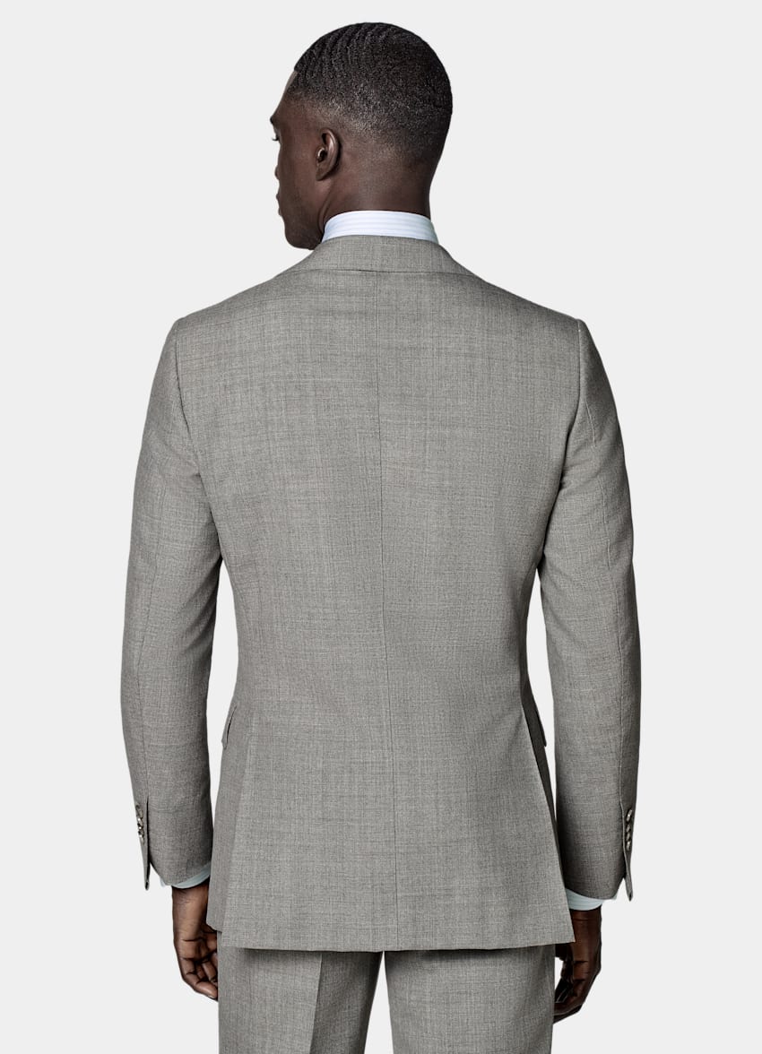 Light Grey Perennial Tailored Fit Lazio Suit